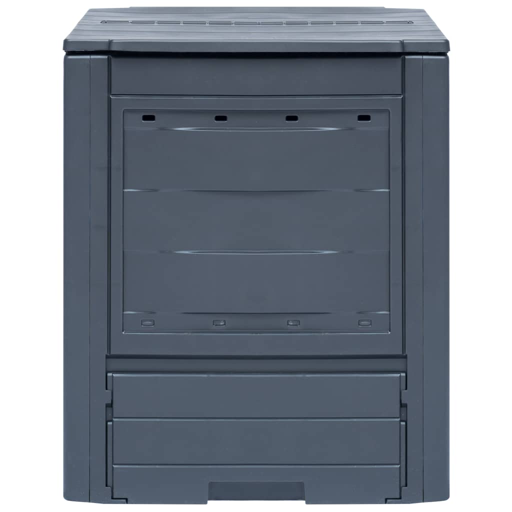 vidaXL Այգու կոմպոստատոր մոխրագույն 23.6"x23.6"x28.7" 68.7 գալոն