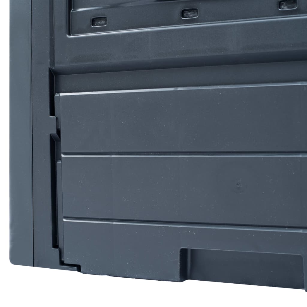 vidaXL Այգու կոմպոստատոր մոխրագույն 23.6"x23.6"x28.7" 68.7 գալոն