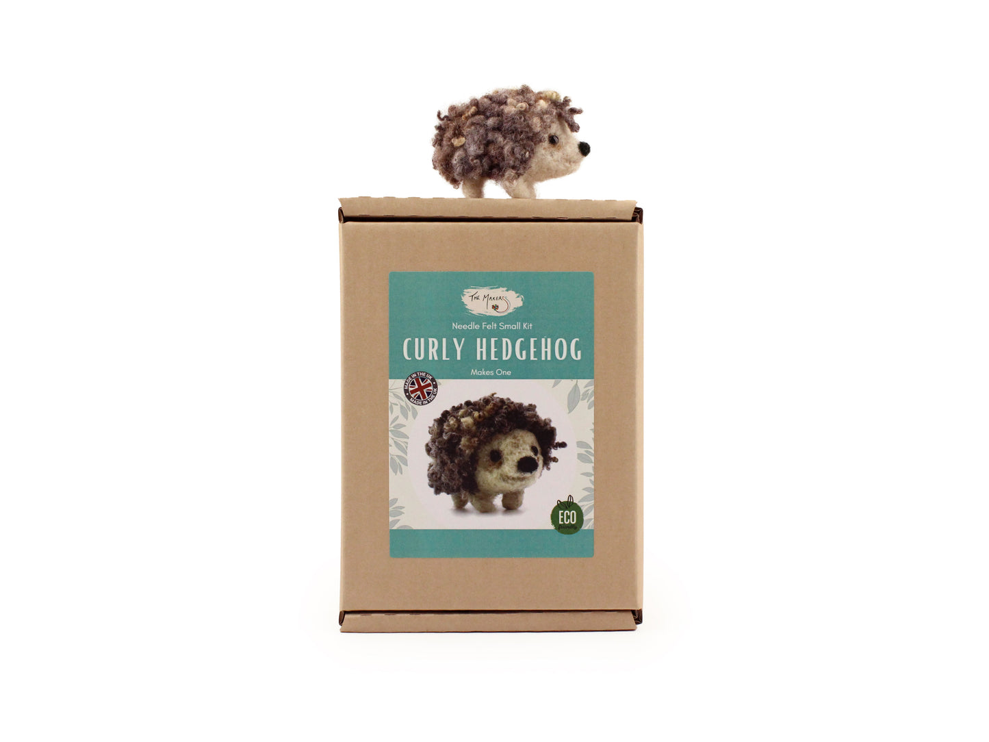 Felting Kit - Curly Hedgehog Small Kit Needle Felting Kit