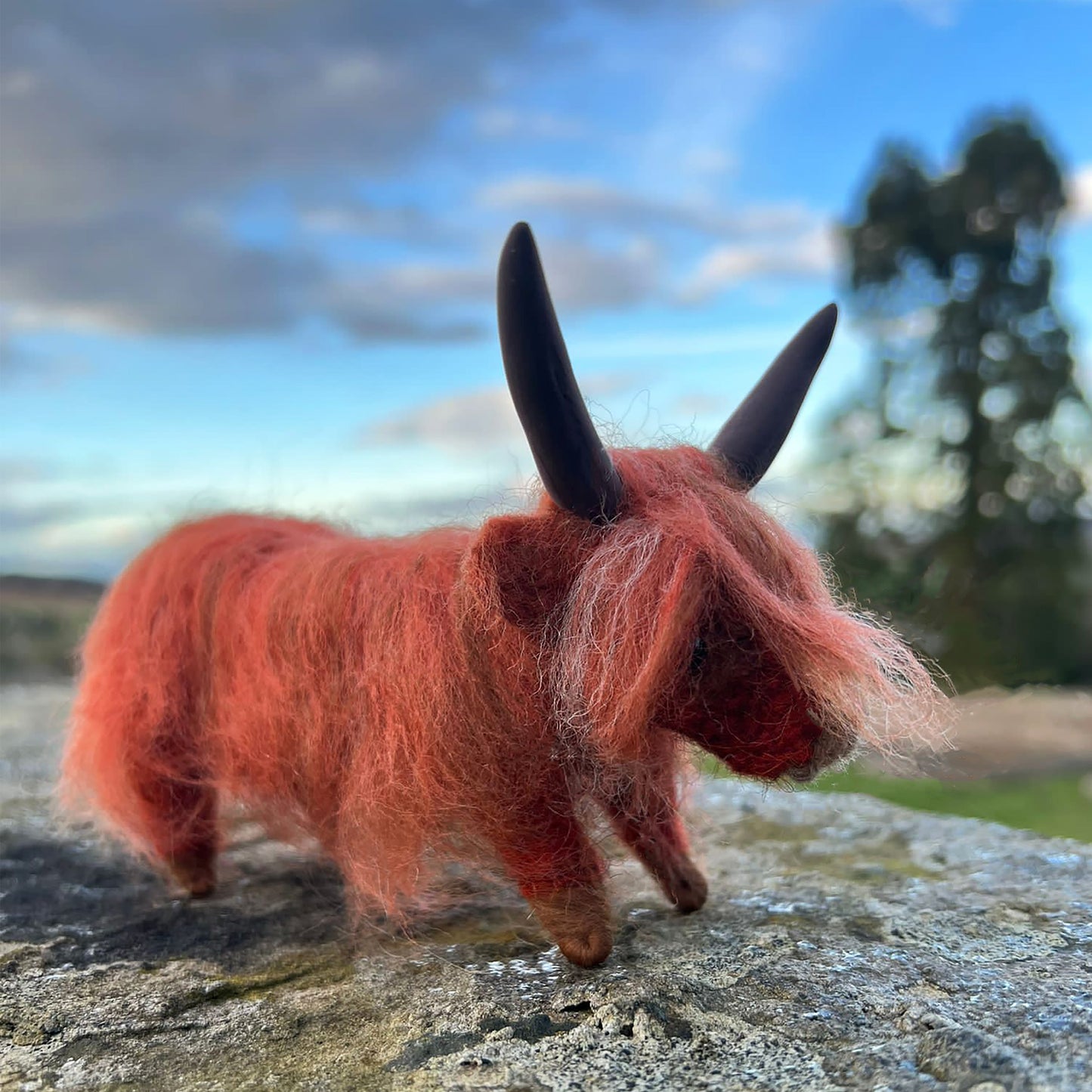Felting Kit - Highland Cow Small Kit Needle Felting Kit