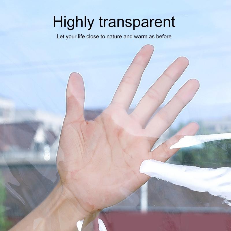 NNEIDS Double-Layer Insulation Film For Indoor Windows - Windproof Warm Soundproof - 1.4X1.8M