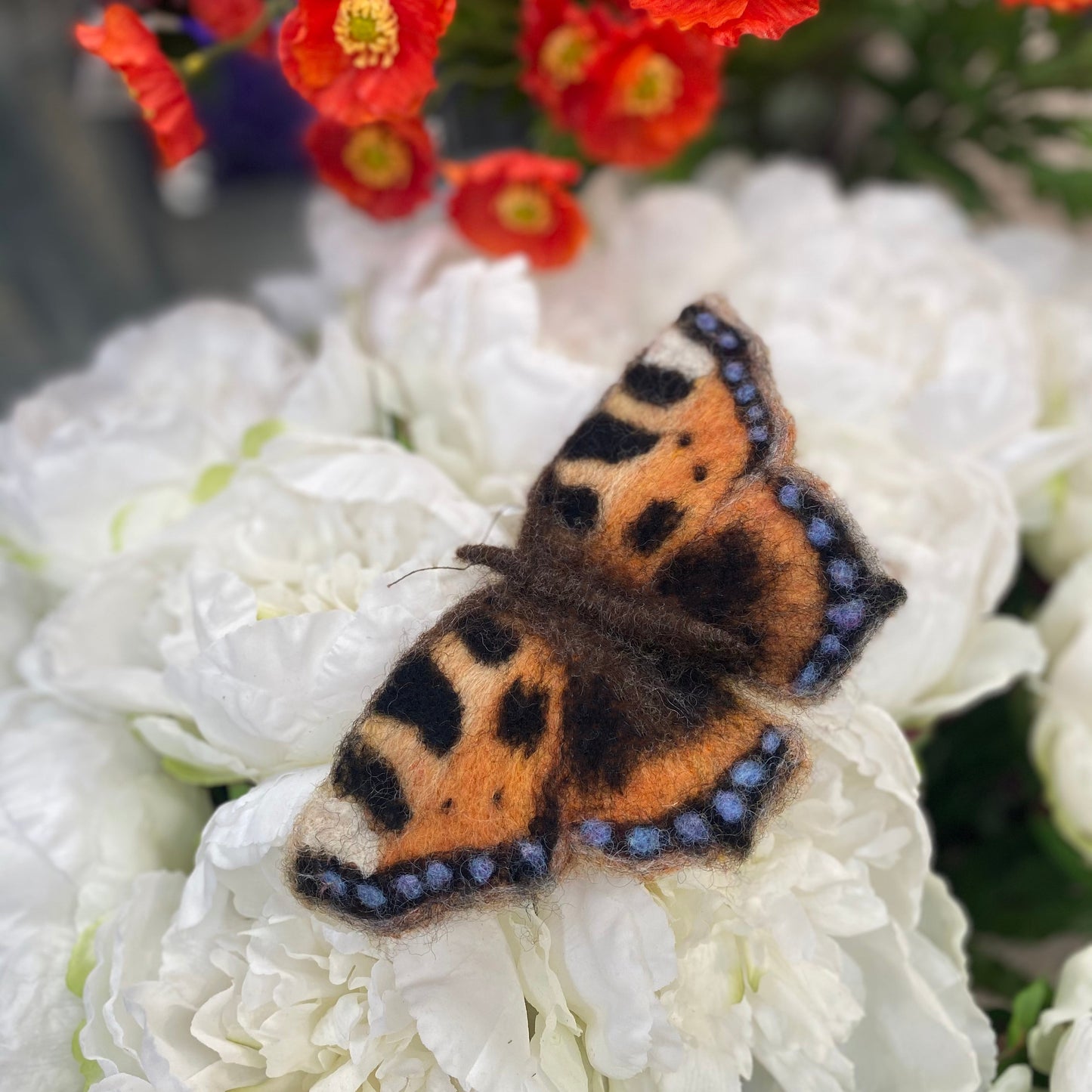 Felting Kit - Tortoiseshell Butterfly Small kit Needle Felting Kit