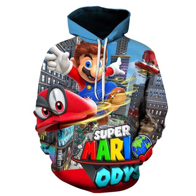 Դասական մուլտֆիլմային Mario Bros 3D տպագրությամբ բաճկոն տղամարդկանց/կանանց համար՝ առօրյա, փողոցային հագուստ, վերնաշապիկ, տղամարդու համար, սիրուն հագուստ, սպորտային հագուստ, տղամարդկանց համար, Harajuku