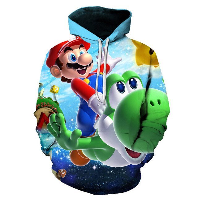 Դասական մուլտֆիլմային Mario Bros 3D տպագրությամբ բաճկոն տղամարդկանց/կանանց համար՝ առօրյա, փողոցային հագուստ, վերնաշապիկ, տղամարդու համար, սիրուն հագուստ, սպորտային հագուստ, տղամարդկանց համար, Harajuku