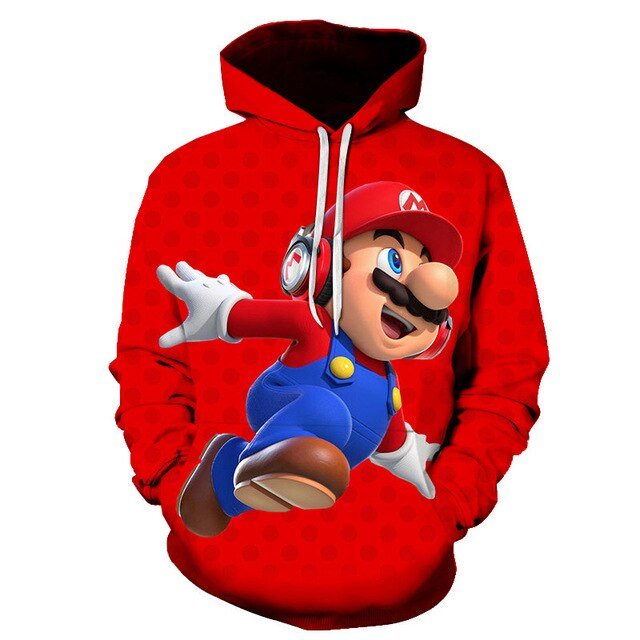 Դասական մուլտֆիլմային Mario Bros 3D տպագրությամբ բաճկոն տղամարդկանց/կանանց համար՝ առօրյա, փողոցային հագուստ, վերնաշապիկ, տղամարդու համար, սիրուն հագուստ, սպորտային հագուստ, տղամարդկանց համար, Harajuku