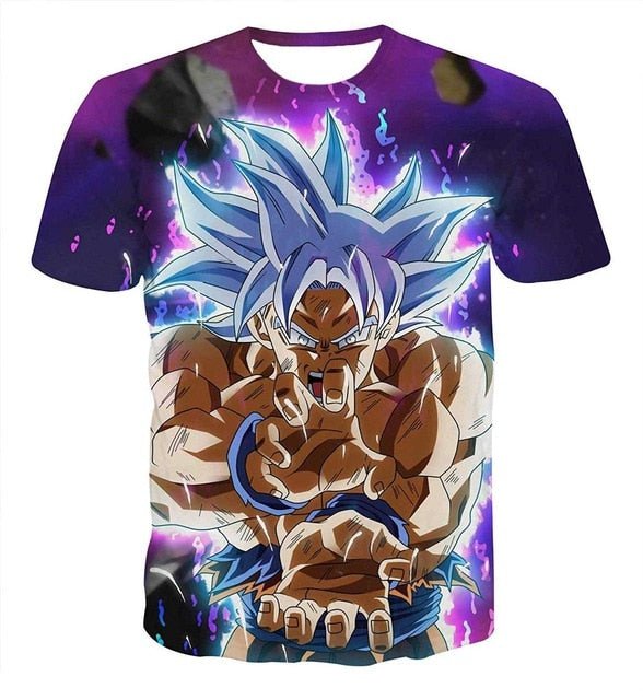 Dragon Ball Z Super Saiyan Goku Vegeta Printed Short Sleeve T-shirt Costume Summer Fashion Daily Casual Tee Shirts Plus Size