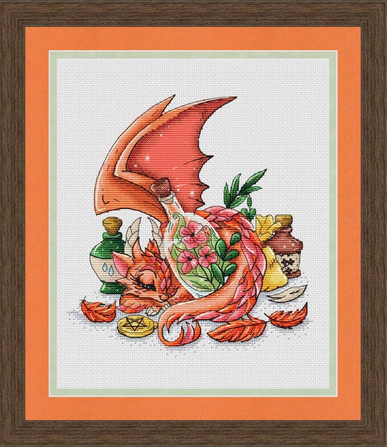 Dragon Potion Keeper - PDF Cross Stitch Pattern