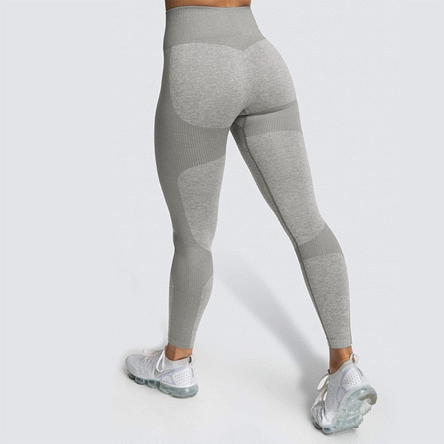 Lycra Seamless Yoga Set Women Fitness Bra Top Sportswear Woman Gym Leggings Push Up Strappy Sexy Sports Suits workout set