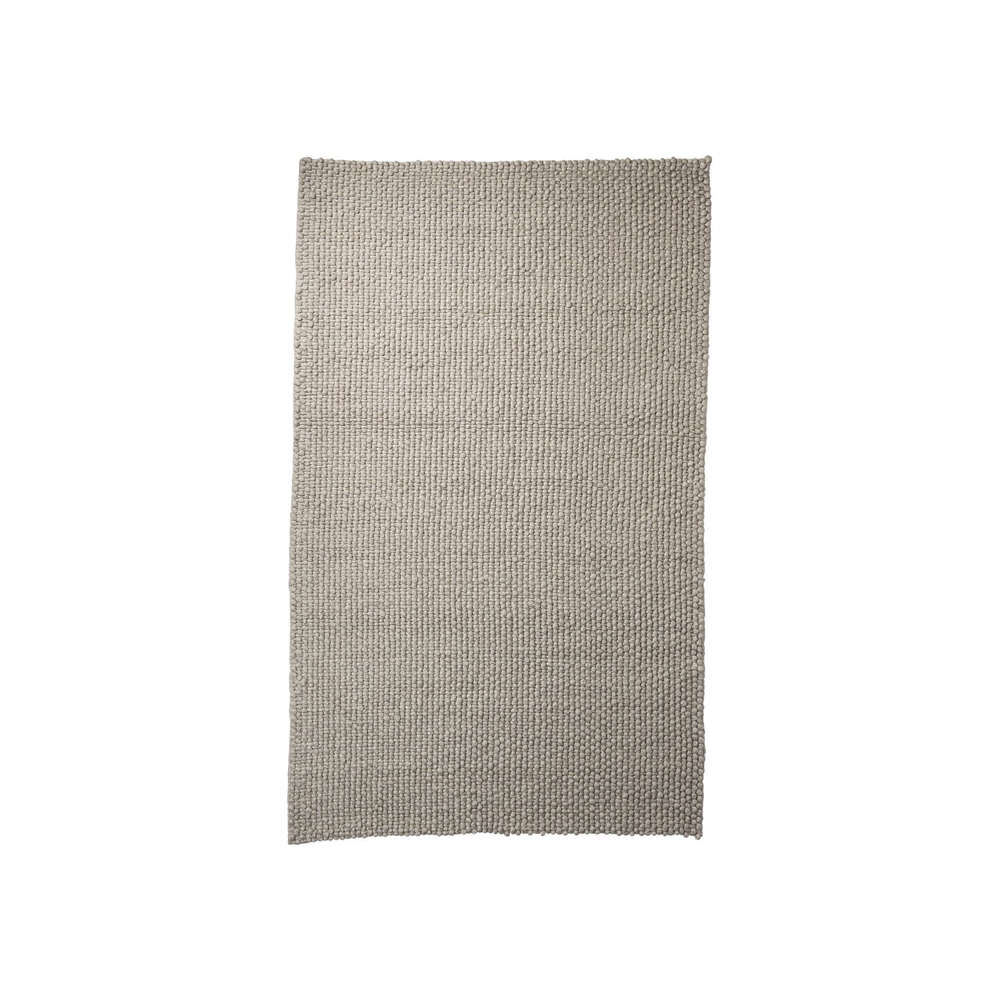 8' X 10' Beige Berber Hand Woven Area Rug