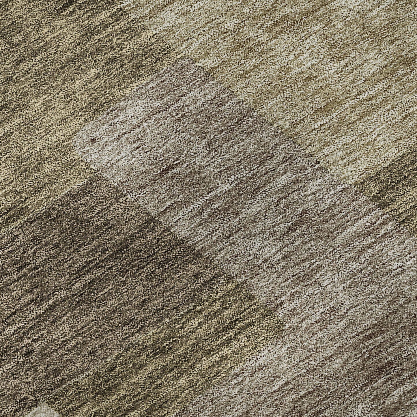 9' X 12' Brown Beige And Taupe Abstract Geometric Washable Area Rug With UV Protection
