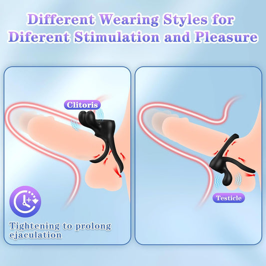EuphorucFleur 3Pcs Couples' Vibrating Sex Toy Set