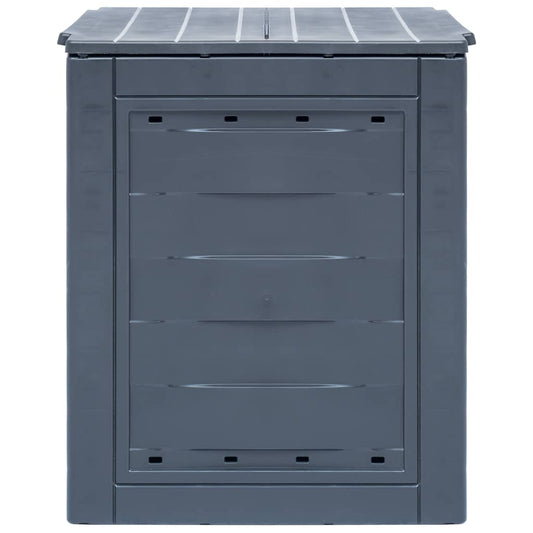 vidaXL Garden Composter Gray 23.6"x23.6"x28.7" 68.7 gal