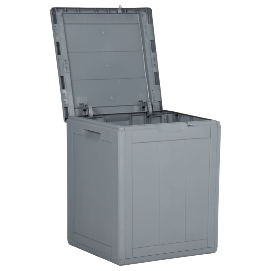 vidaXL Ներքնագավիթ Storage Box 23,8 գալար Մոխրագույն PP Rattan