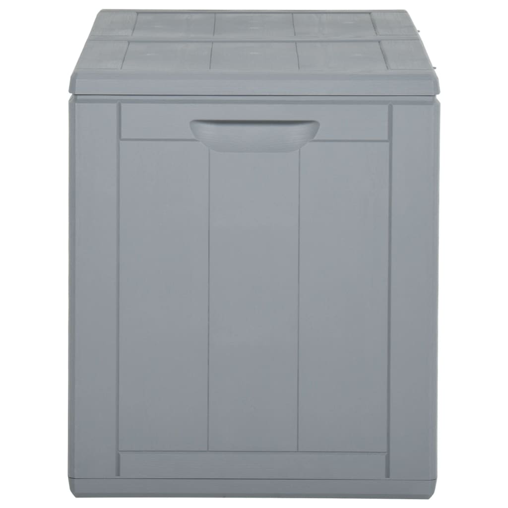 vidaXL Patio Storage Box 47.6 gal Gray PP Rattan
