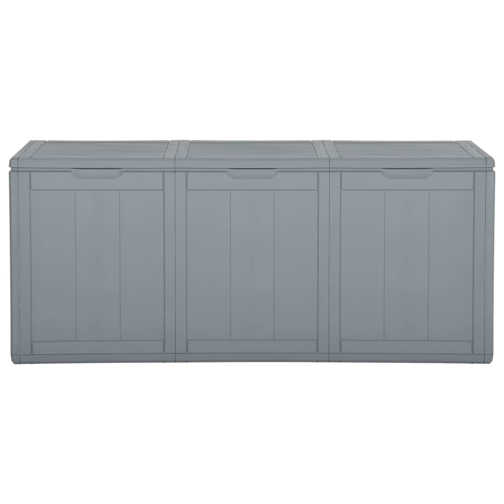 vidaXL Ներքնագավիթ Storage Box 71.3 gal Grey PP Rattan