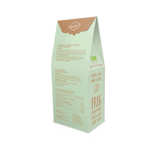 Bio Flax Crackers With Seeds And Herbs