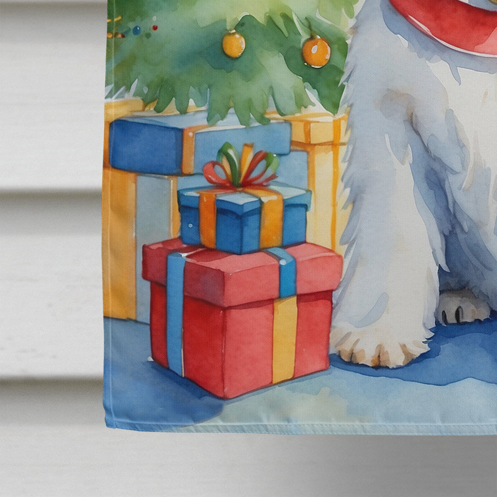 Sealyham Terrier Christmas Reindeer House Flag