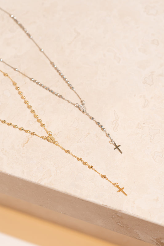 Catholic Gold Rosary With Crucifix (G210A)
