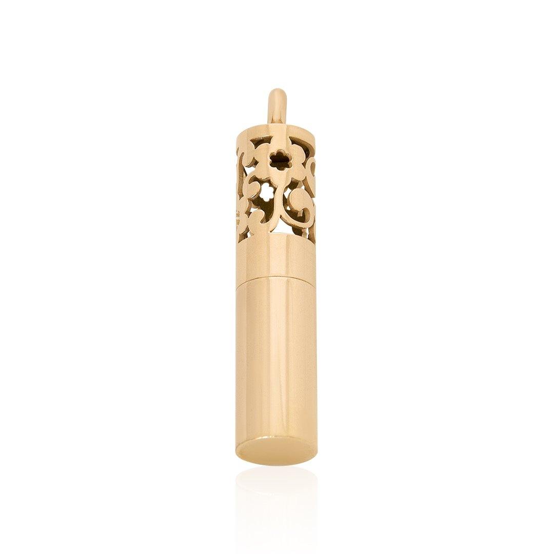 Flower Aromatherapy Cylinder Necklace FEP001RE