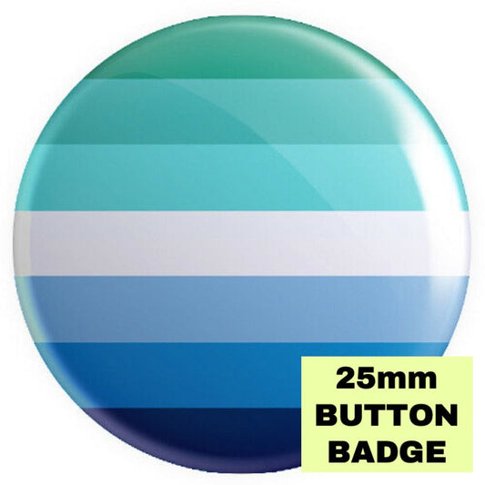Gay Male / MLM (Men Loving Men) Flag Button Badge