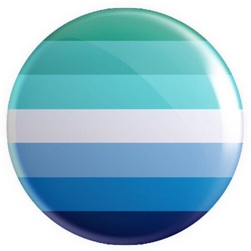 Gay Male / MLM (Men Loving Men) Flag Button Badge