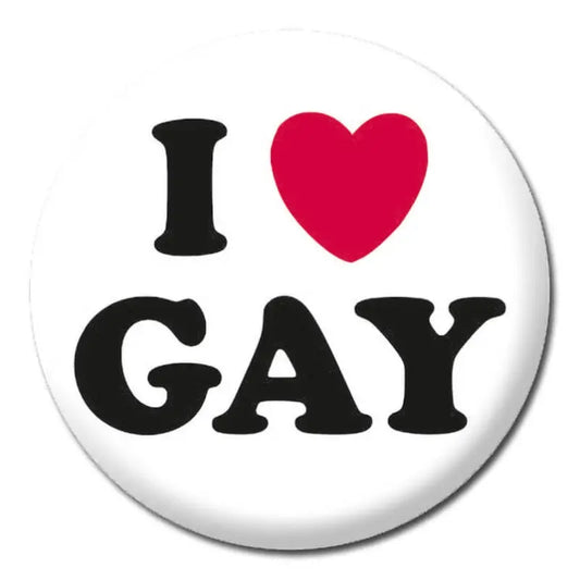 I Love Gay Badge