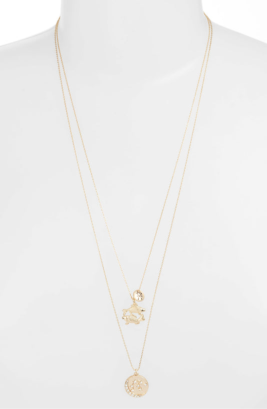 Astrological Charm Necklace - Pisces