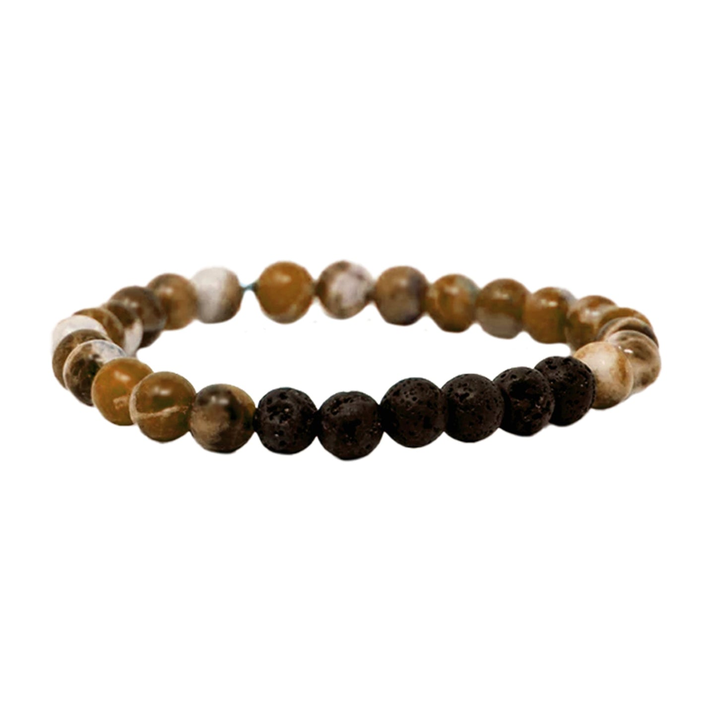 Lava stone Bracelet with Peppermint & Sweet Orange essential oils