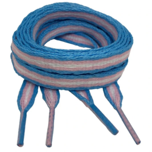 PREMIUM Woven Transgender Flag Laces