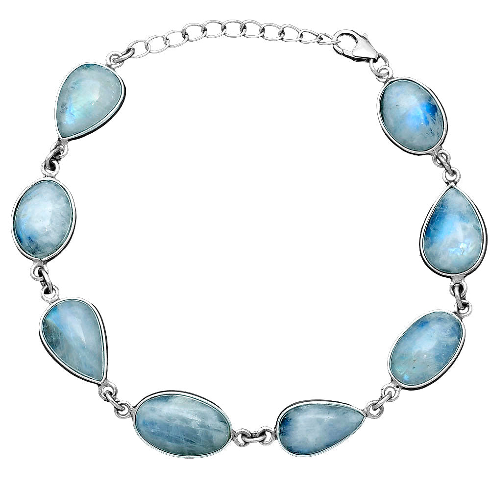 Natural Rainbow Moonstone - India Bracelet B-1001 SDB5268