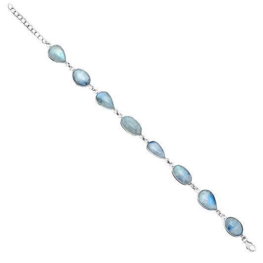 Natural Rainbow Moonstone - India Bracelet B-1001 SDB5268