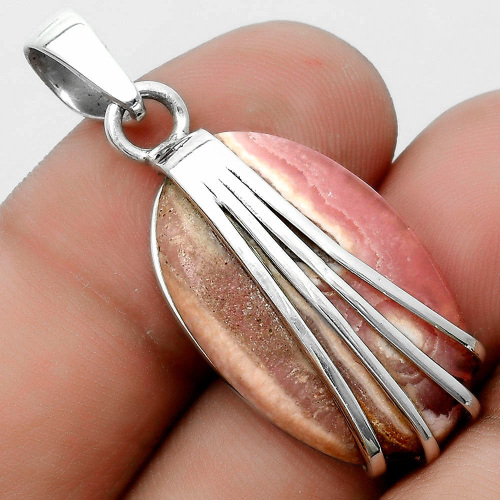 Natural Rhodochrosite Argentina Pendant P-1302 SDP120987