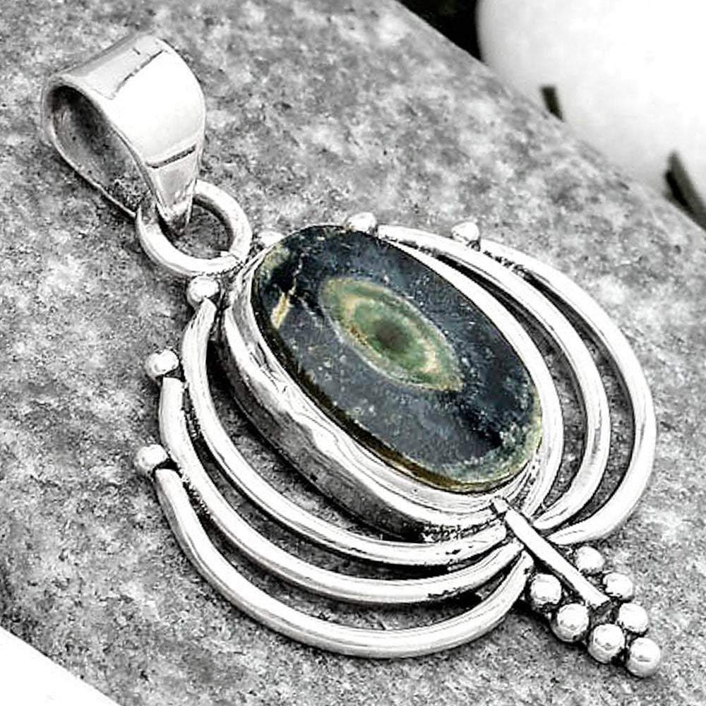 Lotus - Natural Star Galaxy Jasper Pendant P-1702 SDP125385