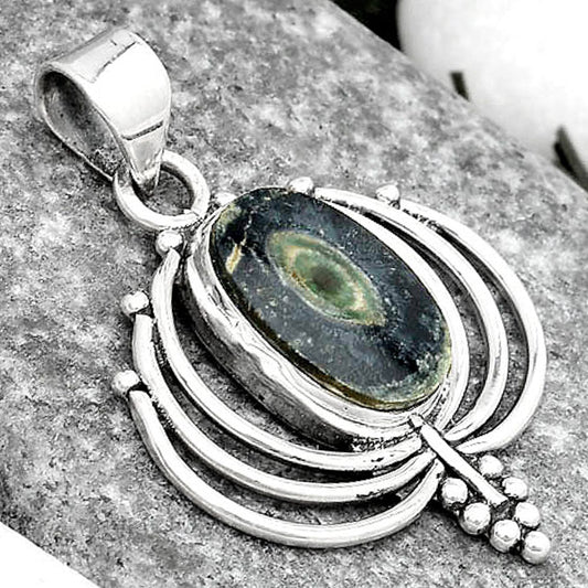 Lotus - Natural Star Galaxy Jasper Pendant P-1702 SDP125385