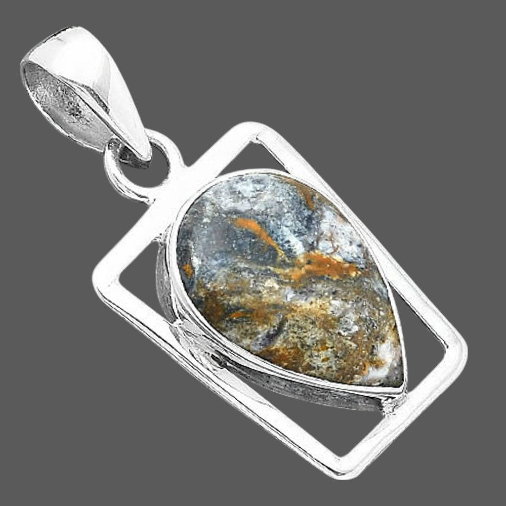 Natural Indian Blanket Jasper Pendant P-1502 SDP156953