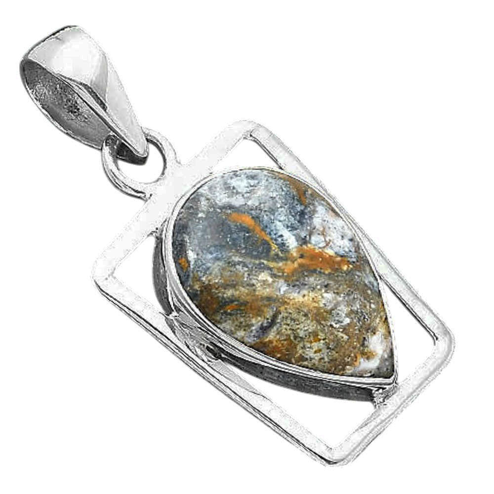 Natural Indian Blanket Jasper Pendant P-1502 SDP156953