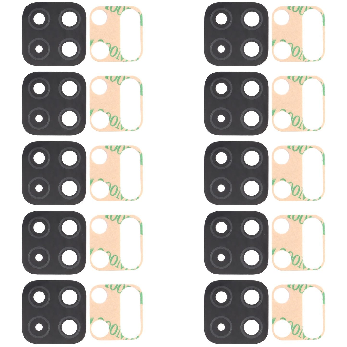 NNEIDS 10-Pack Rear Camera Lenses For Samsung A225