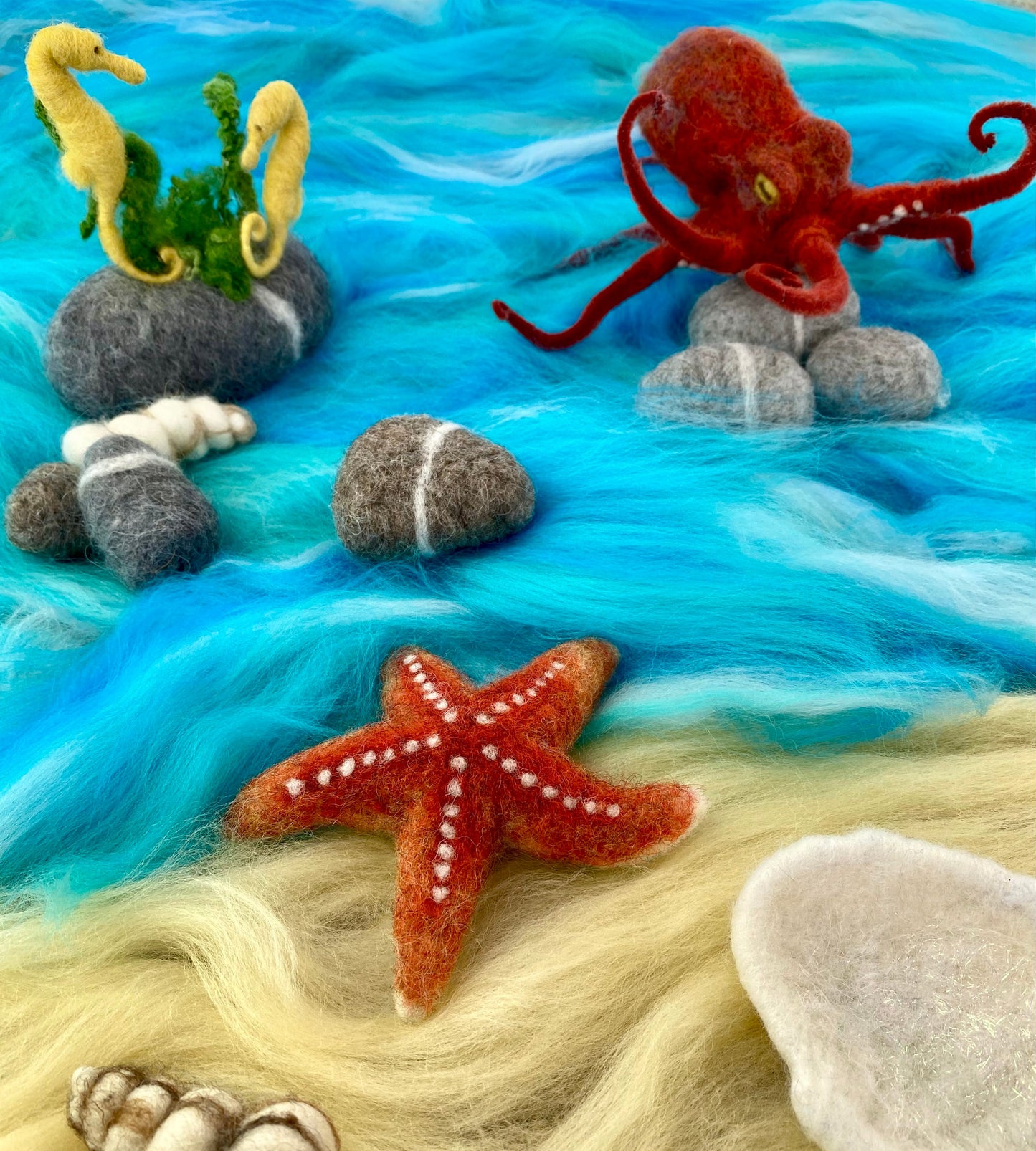 Felting Kit -  Seahorse Needle Felting Kit