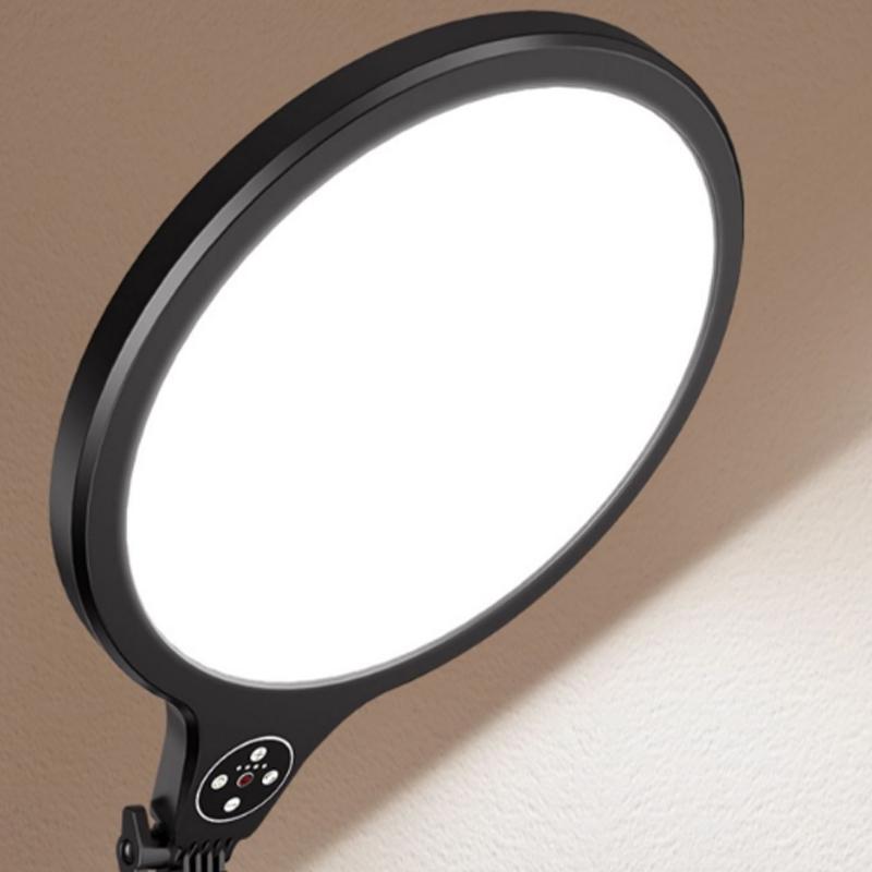 NNEIDS Large Desktop Beauty Fill Light Bracket For Live Broadcast And Photography - 14.2 Inch & 36Cm - Black