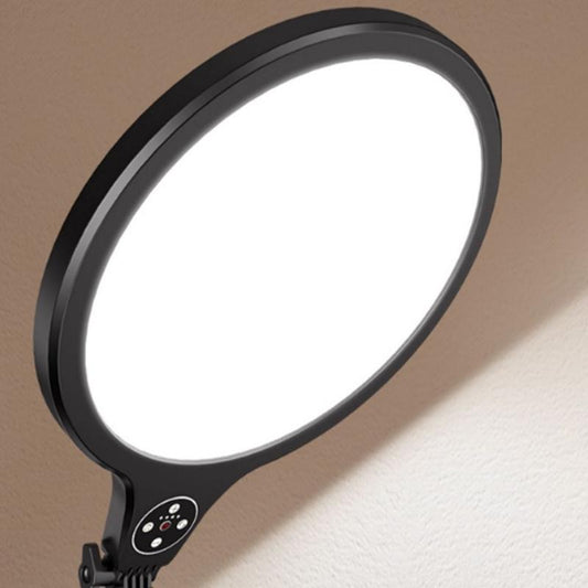 NNEIDS Large Desktop Beauty Fill Light Bracket For Live Broadcast And Photography - 14.2 Inch & 36Cm - Black