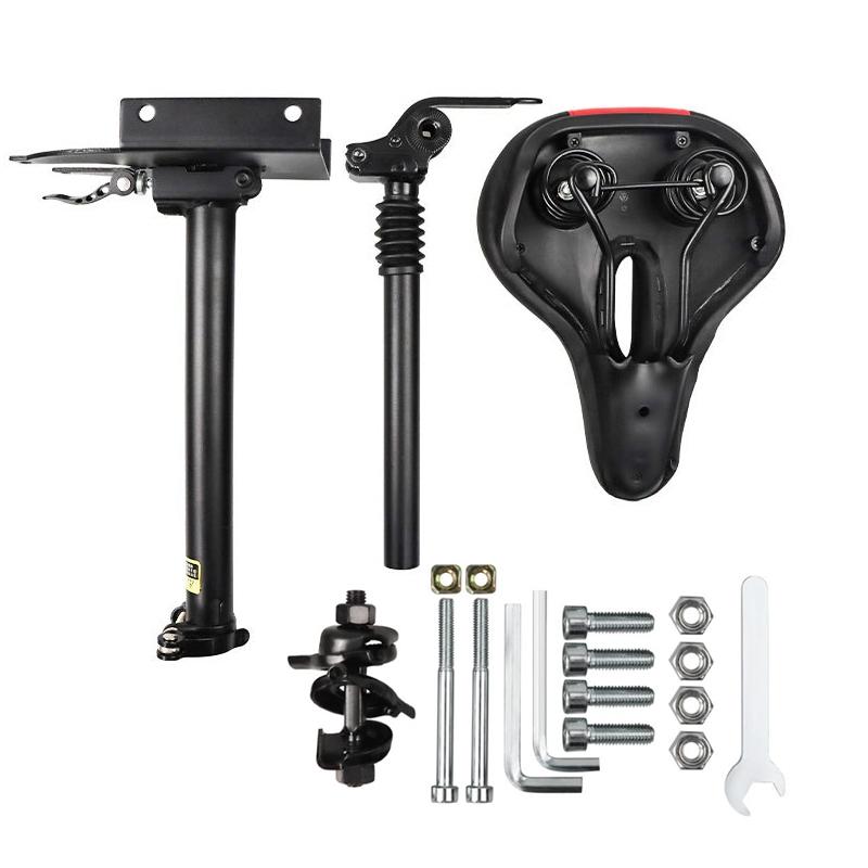 NNEIDS Foldable Seat For Xiaomi M365 Scooter - No Drilling Black