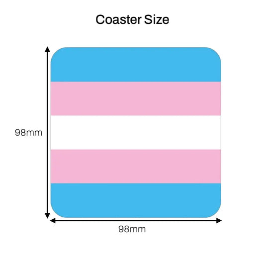 Transgender Pride Flag Coaster