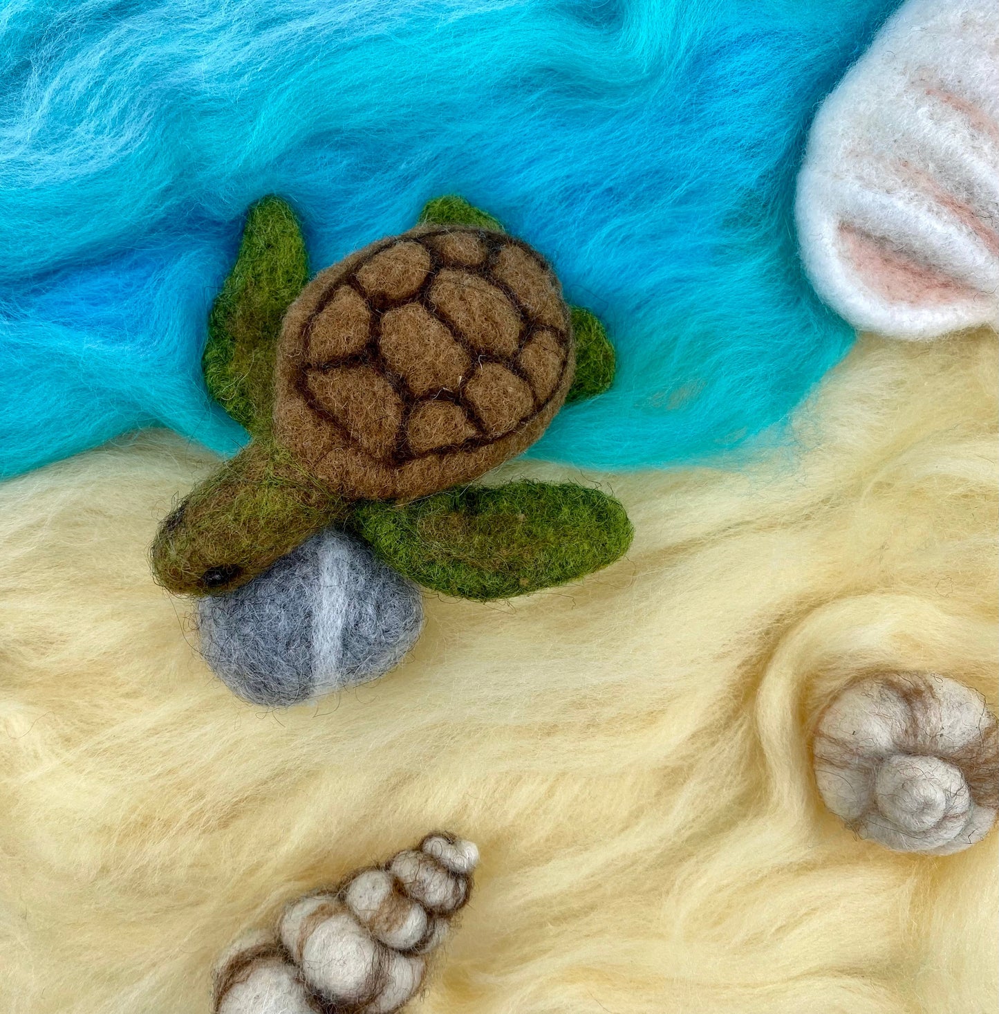 Felting Kit - Turtle Needle Felt Kit