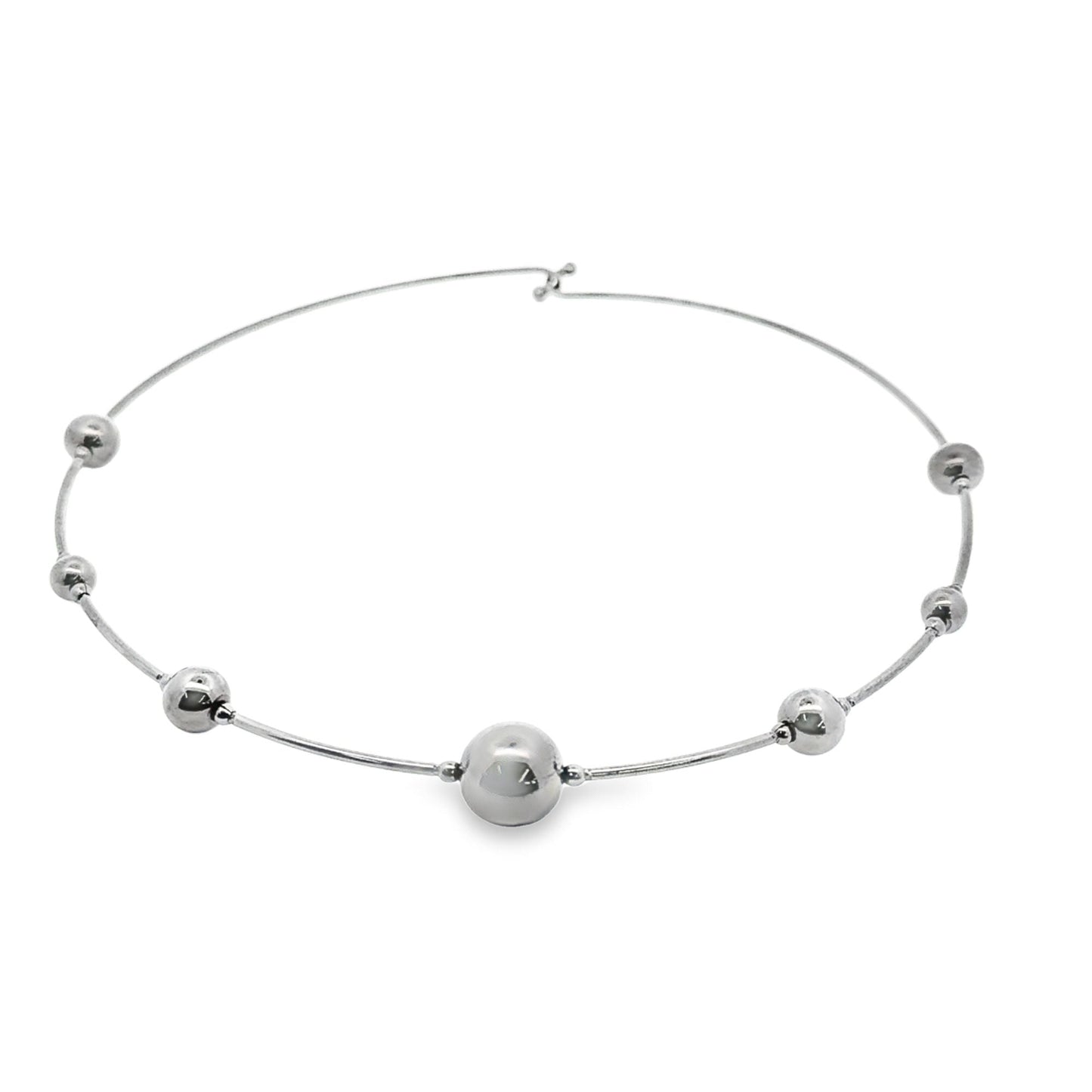 Collar Choker With Gold Beads (F202)