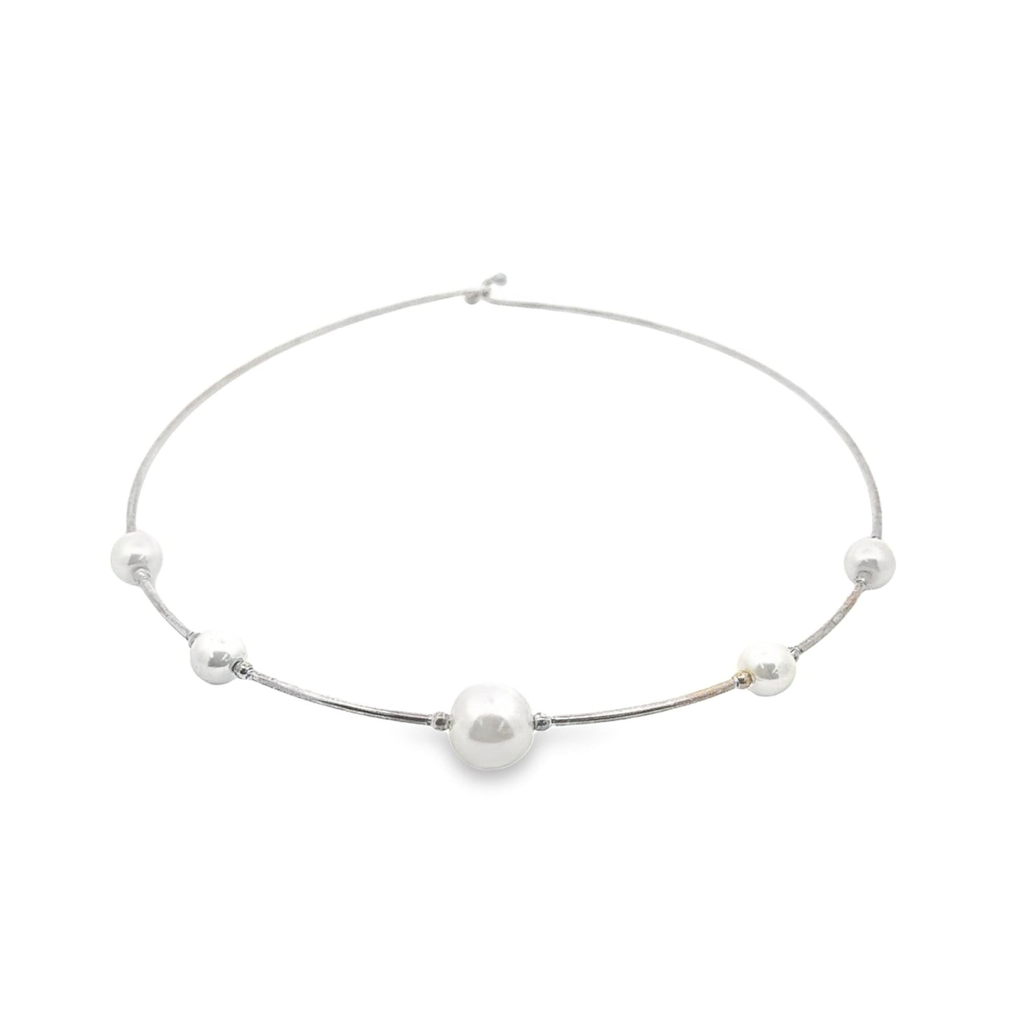 Collar Choker With Gold Beads (F202)
