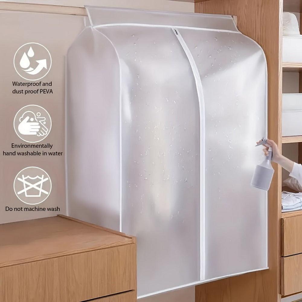 NNEDSZ 90cm Clothes Dust Cover Wardrobe Cloth Cover Clothes Storage Bag For Garments Suits Dresses Coats