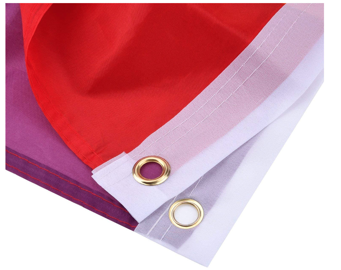 NNEDSZ 2x DELUXE RAINBOW GAY PRIDE FLAG Outdoor Banner 150x90cm 3x5ft w Metal Eyelets