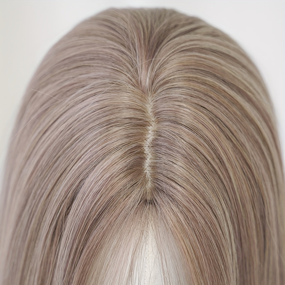 WIGS Light Brown Straight Synthetic Wig