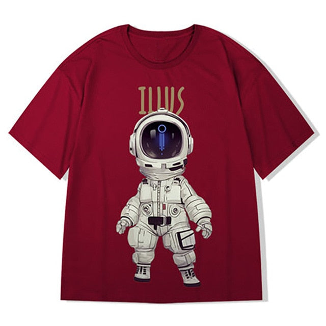 Men Cartoon Print Tees Summer Tshirts Mens Harajuku T Shirts Male hip hop tshirt Oversized Blakc Korean Clothes 5XL