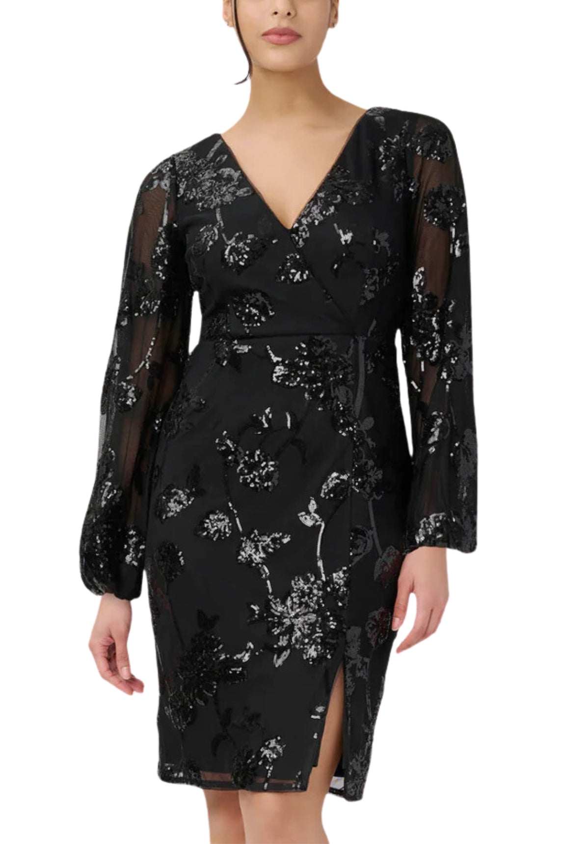 Adrianna Papell Women Sequined Sheath Dress